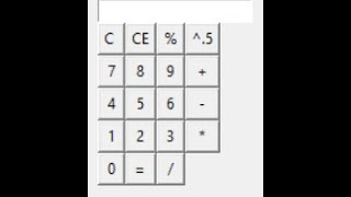 Calculator project with python tkinter