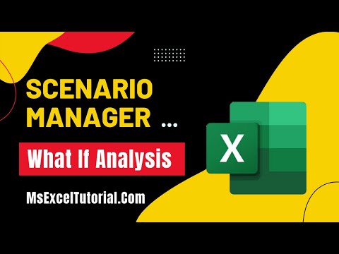 How to Use the Scenario Manager in Excel for What-If Analysis