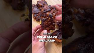 Macro-Friendly, High Protein Pollo Asado Meal Prep #shorts