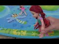 Splash pad ! Elsa & Anna toddlers - surprise - water fun - games