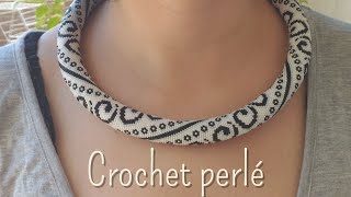 Beaded crochet technique tutorial for creating tube bracelets and necklaces