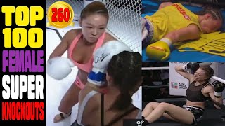 Top 100 FEMALE All-Time Best Crazy Knockouts.