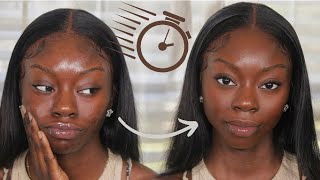 5 Minute Makeup | Minimal Makeup Routine For Dark Skin