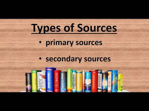 What is the most important primary source?