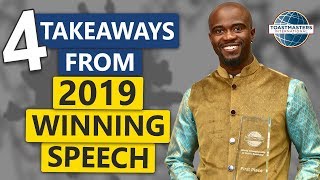 2019 TOASTMASTERS ICEBREAKER SPEECH – What made Aaron Beverly Champion of Public Speaking?