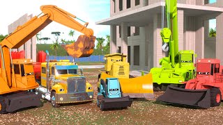 Learn About Construction with Wayne the Bulldozer & Jake the Skid Steer! | A DAY