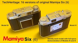 All 16 models of Mamiya Six (6) medium format camera with full specs and how to identify