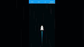 Rocket Animation using HTML | CSS | JS