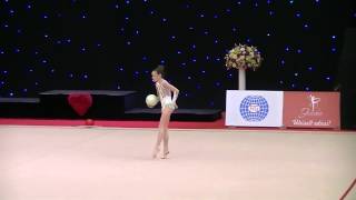 Malkova Katerina (UKR)  2002  ball   Miss Valentine 2014 Qual