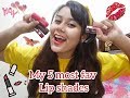 My Top 5 lip shades| Alisha Chanji| Fav 5| Makeup