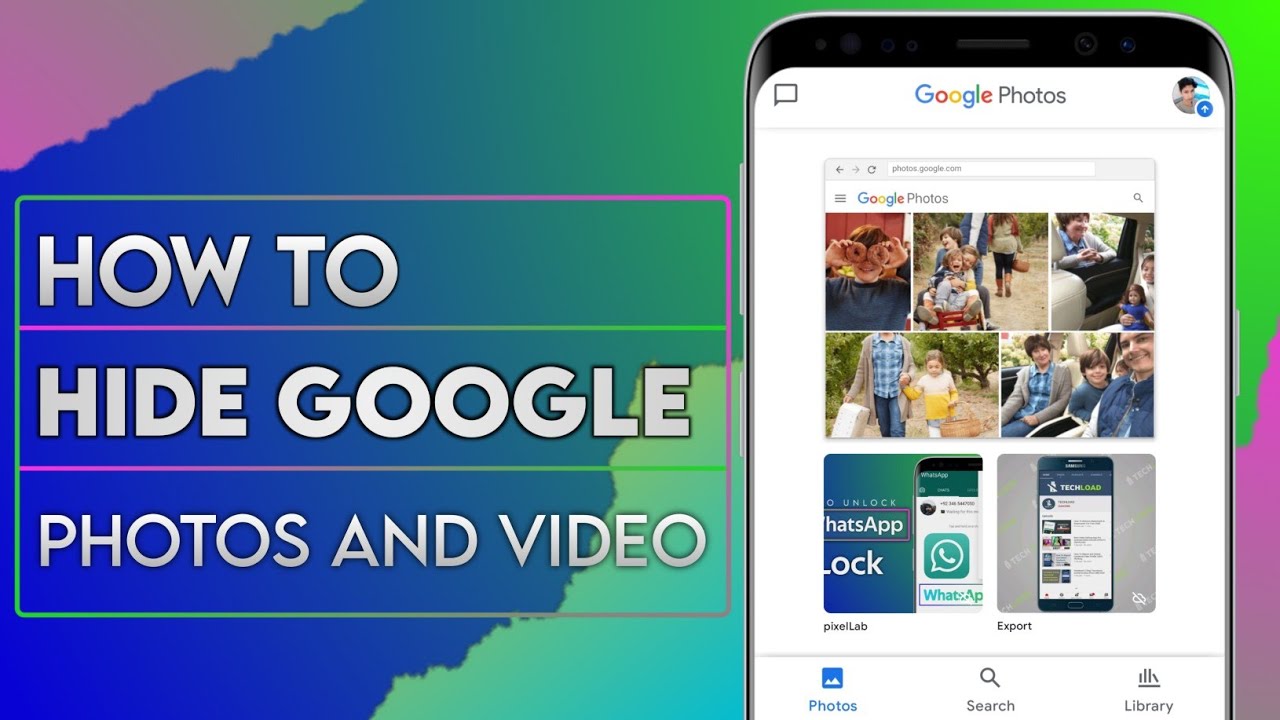 How To Hide Google Photos And Video @TECHNOSHARIF - YouTube