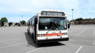 Transitfan Charters #2 (STTR NovaBus Classic 9403): Front end rollsign.