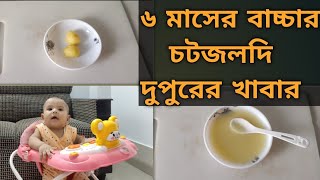 ৬ মাসের বাচ্চার জন্য সহজ সলিড খাবার | আলু পিউরি