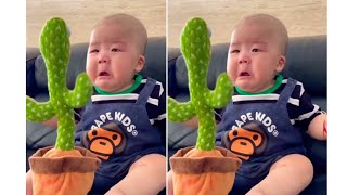 Cute baby reaction #baby #laugh