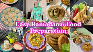 রমজানের সহজ ৬টি রেসিপি।Ramadan Preparations 2024।Iftar Idea।Samusa, Chichen kabab, Protein Salads 🥗