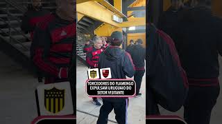 A torcida do Flamengo expulsou um uruguaio do setor de visitante do estádio do Peñarol! #shorts