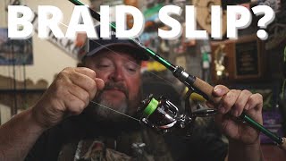 How To Spool Braid On A Spinning Reel (no slipping)