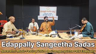 Dr.Jayakrishnan Unni in Edappally Sangeetha Sadas  Navarathri Music Festival 2024 Changampuzha Park