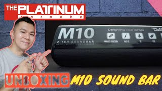 UNBOXING: The Platinum Sound Bar M10 PTSB-80W 2.1 CH with Bluetooth/USB/Aux/Line in \u0026 Remote Control