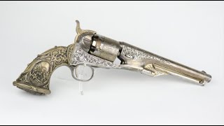 GORGEOUS Tiffany Engraved Colt 1861 Navy Revolver