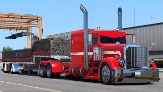 Peterbilt 389 Custom | Straight Piped CAT C-15 MBN | 1.43 American Truck Simulator Gameplay