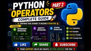 PART 2 :Master Python Operators Like a Pro 😎