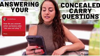 ANSWERING YOUR QUESTIONS! | Concealed Carry Q&A 2020