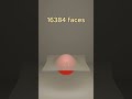 1 vs 16 000 face 3d cloth simulation