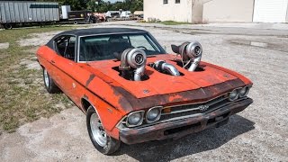 CRAZY twin turbo Chevelle ready for Drag Week 2016!