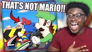 MARIO AND SONIC SWITCH JOBS! | Sonic in Mario Kart Animation Reaction!