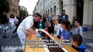 “Chocomoments Acqui Terme” - La tavoletta di cioccolato lunga 20 metri