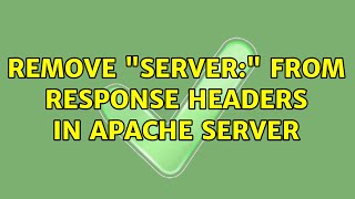Remove "Server:" from response headers in Apache server