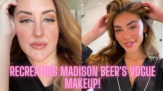 RECREATING MADISON BEER'S VOGUE MAKEUP LOOK! // Melissa Welz/Vogue makeup look