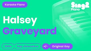 Halsey - Graveyard (Karaoke Piano)