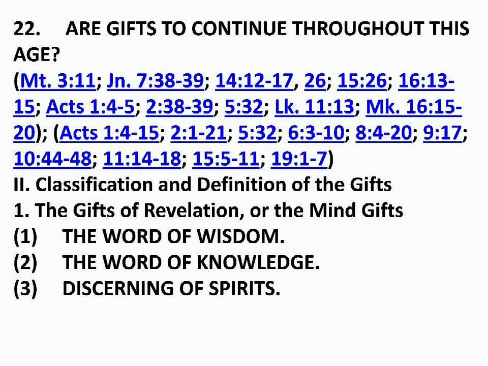 The Gifts And Fruit Of The Holy Spirit Part 3.mpeg - YouTube