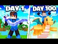 I SPENT 100 DAYS in DRAGON TYPE ONLY COBBLEMON (Minecraft Pokémon)