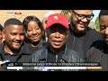Presley Chweneyagae | Malema addressing media outside Chweneyagae's home