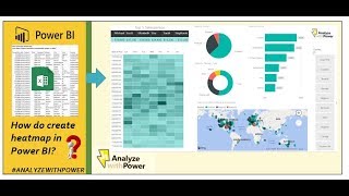 How do I create a heatmap in Power BI?