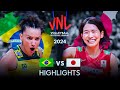 🇧🇷 BRAZIL vs JAPAN 🇯🇵 | Highlights | Women's VNL 2024