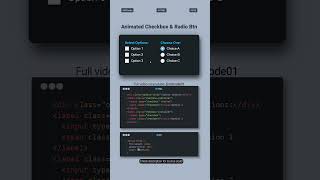 Animated Checkbox & Radio Button CSS Tutorial | Cool Hover Effects 🎨 (Step-by-Step) #cssanimation