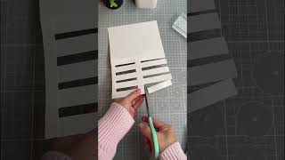 DIY Weaved SPLIT card design #7 #cardmaking