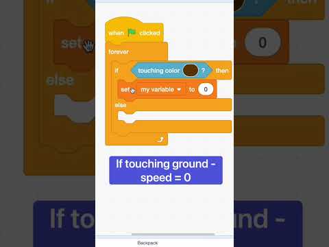 TRY THIS – Jump and Gravity in Scratch Tutorial #shorts