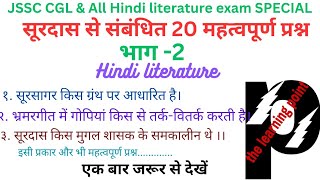 सूरदास सूरदास से संबंधित वस्तुनिष्ठ प्रश्न#सूरदास से संबंधित महत्वपूर्ण प्रश्न#