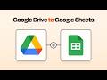 Easily Connect Google Drive to Google Sheets with this Zapier Integration Tutorial!