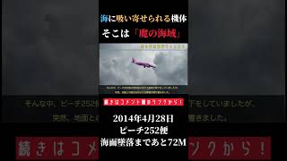 海面に墜落寸前、ピーチ252便、海面まであと72m。。。