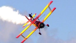 Wing Walker Teresa Stokes Spectacular On The Gene Soucy Biplane