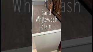 Whitewashing before staining?