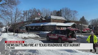Texas Roadhouse fire closed Wolf Road in Colonie
