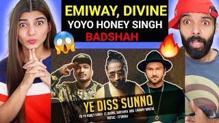 EMIWAY - Ye Diss Sunno Ft. DIVINE, HONEY SINGH & BADSHAH (Music Video) | Prod. By Itsraaj REACTION