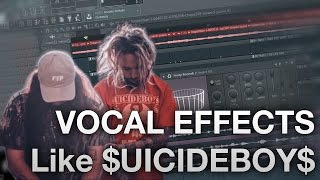 FL Studio 12 - How to record Vocals like $UICIDEBOY$ - Vocal Dubbing